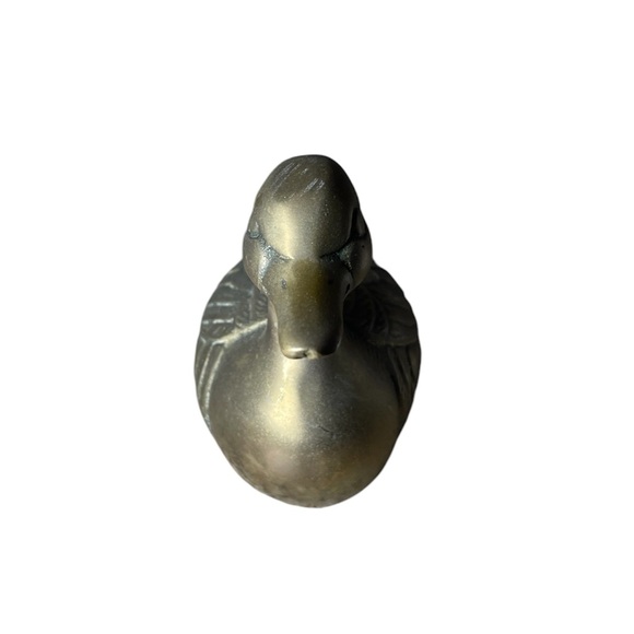 Vintage brass duck figurine decor - Picture 8 of 11